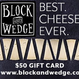 $50 Gift Certificate from the Cheese Guy