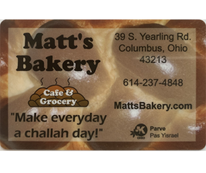 Matt’s Bakery $25 Gift Card